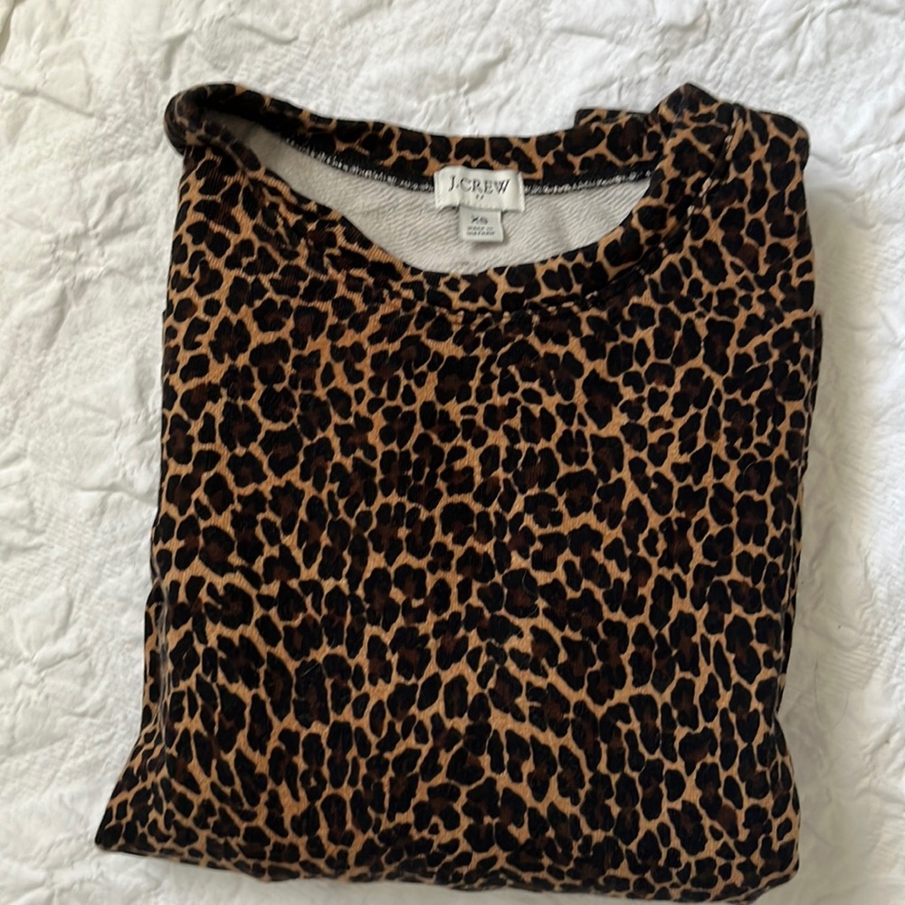 JCrew Leopard Print Sweater